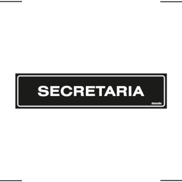 Imagem de Placa De Sinalização Secretaria 30x7 Ekomunike - A-416 F9e