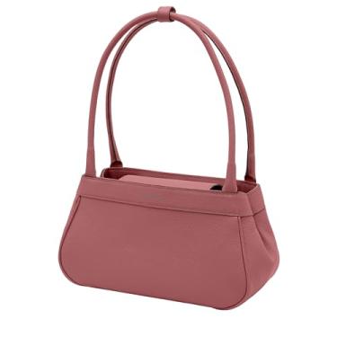 Imagem de Mariart Íris Bolsa Shoulder Feminina de Couro Bovino Legítimo (Blush)
