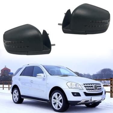 Imagem de Espelho lateral de carro adequado para Mercedes Benz 2005-2011 W164 X164 ML GL Cl Conjunto de espelho retrovisor para Mercedes Benz Acessórios Dobrável elétrico, aquecimento, luz de chão, ponto cego