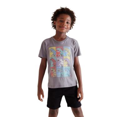 Imagem de Infantil - Camiseta Sm Estampa Dino Pop Reserva Mini Grafite  menino