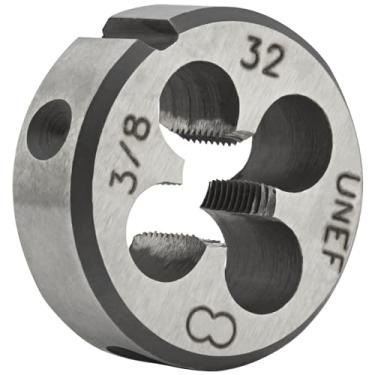 Imagem de Matriz redonda de 9,5 mm - 32 UNEF da Aceteel, matriz de rosca para máquina à direita 3/8 x 32 UNEF