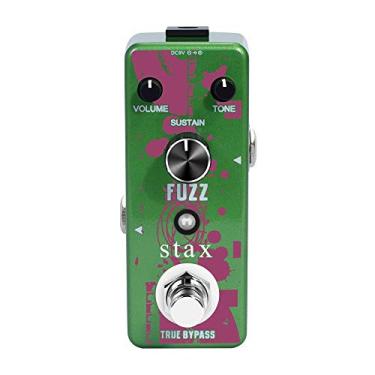 Imagem de Stax Mini pedal Fuzz com tom vintage - True Bypass, chassi de metal resistente e suporte dinâmico Sweet Sustain (tamanho compacto)