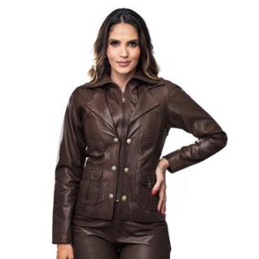 Imagem de Jaqueta de couro feminina casaco Charlotte-Feminino