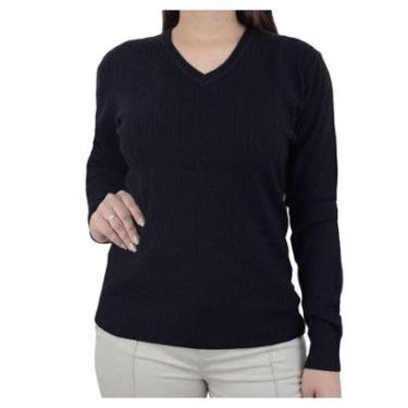 Imagem de Blusa Feminina Facinelli City Lady Plus Size Preta - 658100-Feminino