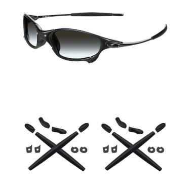 Imagem de Mryok – Kits de reposição para protetores de ouvido para óculos de sol Oakley Juliet – Opções, Black & Black, One Size