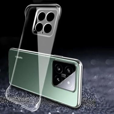 Imagem de Capa de telefone sem moldura para Xiaomi 14 13 12 12S 11T 11 10T 10 Pro Ultra 11 Lite Ultra Slim Hard PC Cases para Xiaomi 14 Pro Capa, transparente, para mi 11T, 11T Pro