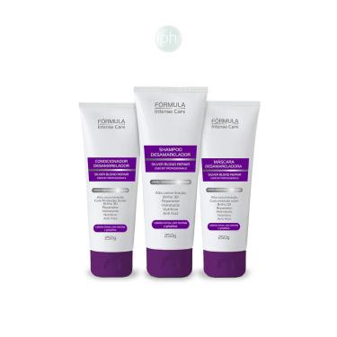 Imagem de Shampoo, Condicionador E Máscara Desamareladora Silver Blond Repair 250G