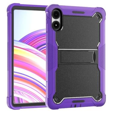 Imagem de Capa protetora para Xiaomi Redmi Pad Pro 12,1 polegadas 2024 Poco Pad 30.7 cm Kids Tablet Capa rígida para PC com suporte à prova de choque (roxo, Redmi Pad Pro 12.1)
