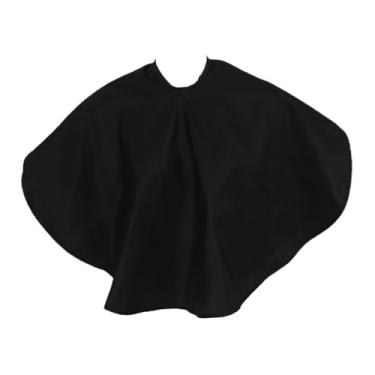 Imagem de Kokiya Capa de barbeiro para salão de beleza, capa curta de maquiagem para corte de cabelo e tingimento de cabeleireiro, preto