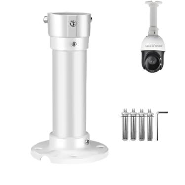 Imagem de Suporte de montagem pendente para câmera de segurança CCTV, suporte de parede para câmera PTZ tipo I Dome universal para câmera de vigilância CCTV/câmera IP (suporte de teto de 20 x 11 cm)