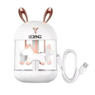 Imagem de Umidificador Led Carrossel Climatizador Aromatizador De Ar Ambiente