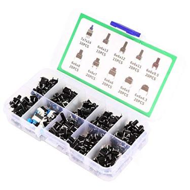 Imagem de 180Pcs Button Switch, Key Switch Push Button Micro Switch Set,for TV Audio Equipment Computer Electronic Product Remote Controls Boxed Walkie-Talkies, Control Switch