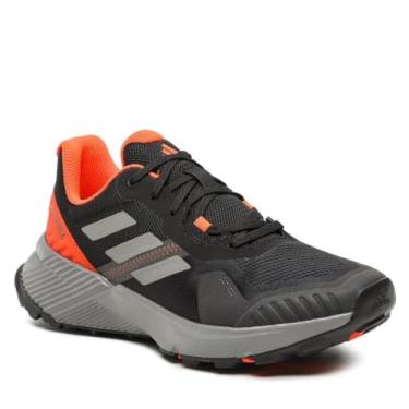 Imagem de adidas Tênis de corrida masculino Terrex Soulstride Trail, Preto/cinza/vermelho solar, 42