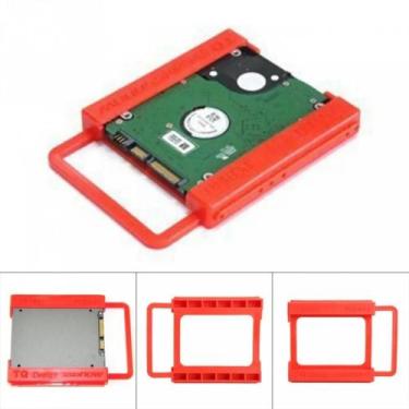 Imagem de 3.5 PRA 2.5 ssd HDD Suporte Adaptador VERMELHO PARA PC GAMER - TQ DESI
