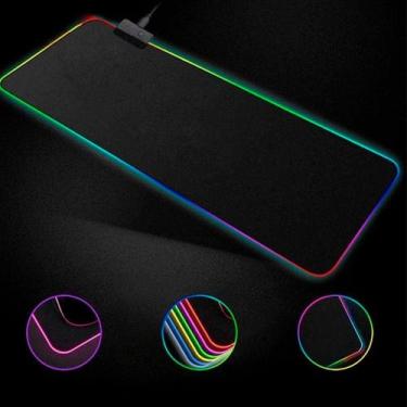Imagem de Mousepad Gamer Grande Com Led Rgb 11 Efeitos 80X30 Cm - Correia