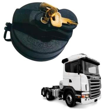 Imagem de Tampa C/ Chave Combustivel Caminhão Mercedes Benz C/ Rosca - VLA, Tamp