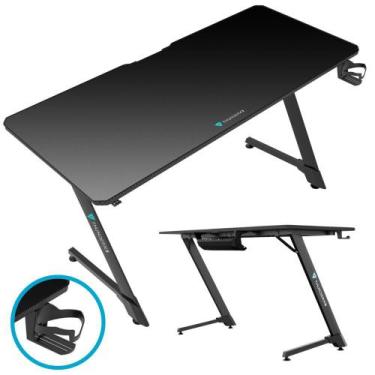 Imagem de Mesa Gamer Com Superfície de Microfibra Base Aço Reforçado Tamanho  Gr