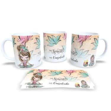 Imagem de Canecas de Porcelana Branca Personalizadas Irônicas (namaste)