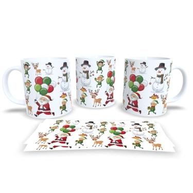 Imagem de Canecas de Porcelana Branca Personalizadas Papai Noel 7 (Mod.131)