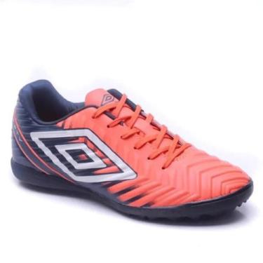 Imagem de Chuteira Umbro Fifty V Society Masculina Laranja Marinho Branco, Laran