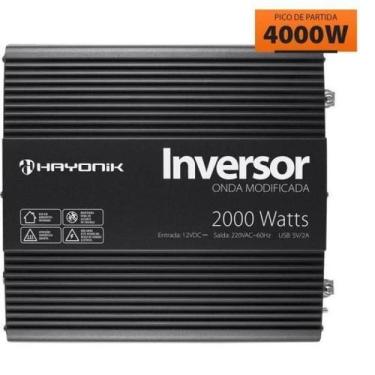 Imagem de Inversor de Onda Modificada 2000W 12Vdc/220V PW11-5 Off Grid Hayonik F