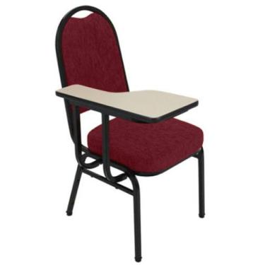 Imagem de Cadeira Universitária para Auditório Linha Hotel Vermelho - Design Off