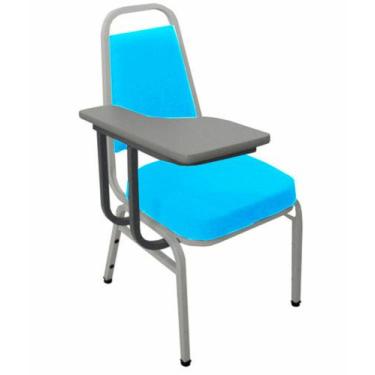 Imagem de Cadeira Universitária Empilhável Linha Hotel Plus Azul - Design Office