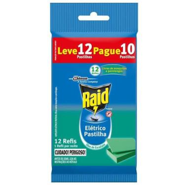 Imagem de Refil Repelente Elétrico Raid Pastilha Óleo de Eucalipto