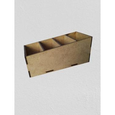 Imagem de Porta Controle em MDF cru com 4 Divisórias - Arte Magazine