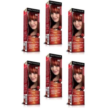 Imagem de Beauty Color Tintura 76.44 RUIVO ABSOLUTO TESTE 45gr (06 Unidades) Cor