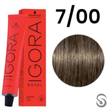 Imagem de Schwarzkopf Igora Royal Coloração 7/00 Louro Médio Natural Extra  60ml