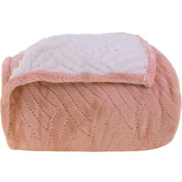 Imagem de Manta com Mangas Sherpa Dupla Face Toque Flannel 135x170cm - Bene Casa