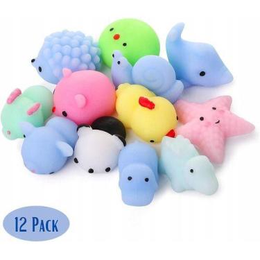 Imagem de Kit 12 Squishies Squishy Bichinho Macio De Apertar Isquish