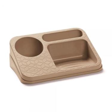 Imagem de Organizador de Plástico Multiuso Cozinha Pia De Cozinha - Uz, Capuccin