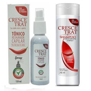 Imagem de Kit Tônico eShampoo Anti Queda de Cabelo Crescetrat