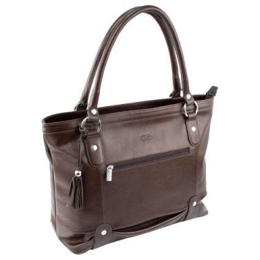 Imagem de Bolsa Feminina AMARÍLIS em Couro Galvani, Marrom café