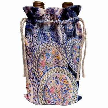 Imagem de 3dRose Cerâmica portuguesa para venda Portugal, Porto, saco de vinho, 34,3 x 21,5 cm, bege