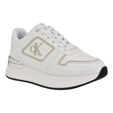 Imagem de Calvin Klein Tênis feminino Vidya, Branco 141, 40