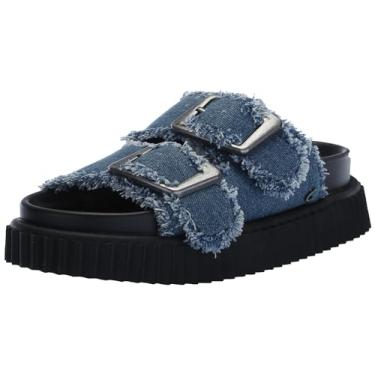 Imagem de Circus NY by Sam Edelman Sandália feminina CRIS Slide, Franja azul vintage, 36