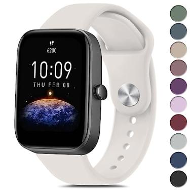 Imagem de Vanjua Pulseiras de silicone para Amazfit GTR mini, Amazfit GTS 4 / GTS 4 Mini/GTS 3 / GTS 2 / GTS 2e / GTS 2 mini/GTS, pulseira de reposição esportiva macia de liberação rápida de 20 mm para