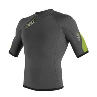 Imagem de O'Neill Wetsuits Superfreak 0,5 mm, gola redonda, manga curta, grafite/slime, médio