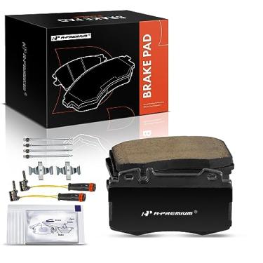 Imagem de A-Premium Conjunto de pastilhas de freio a disco de cerâmica frontal compatível com Mercedes-Benz C230, C320, C350, C32/C55 AMG, E350, E500, S350, S430, S500, S600, SL500, SL550, SL600, SLK350, ML430,