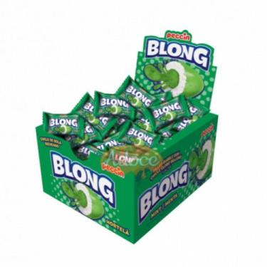 Imagem de Chicle recheado blong 200g/40un peccin, HORTELÃ