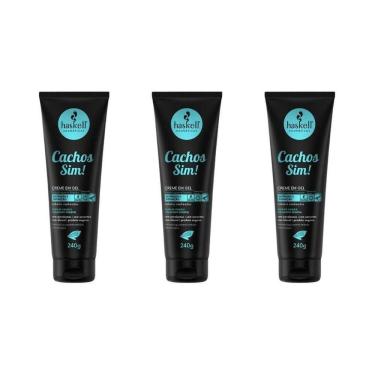 Imagem de Gel Creme Haskell Cachos Sim 240G - Kit Com 3Un
