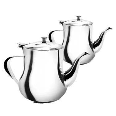 Imagem de Kit Bule (2UN) - 280/420ml PARA CAFÉ/CHÁ/CHOCOLATE - INOX - Top Chef