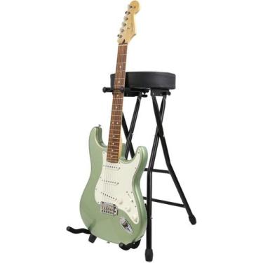 Imagem de Banco com Suporte para Tocar Violão/Guitarra de material sintético - M
