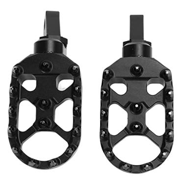 Imagem de Pé de Motocicleta Pegirt Bike Foot Pe, Pegs Portoot, Pegs Dianteiros da Motocicleta Pedotrests Com Dentes Antiderrapantes Cnc Alumínio para R18 2020‑2022 Preto (Preto)