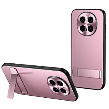 Imagem de POYUFRG Capa ultrafina para Honor Magic 7 Pro/7, capa para celular com suporte dobrável, proteção total para lentes antirimpressões digitais, rosa, 7 Pro