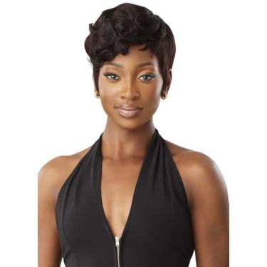 Imagem de Outre Fab & Fly Full Cap Wig - Human Hair - Riri (Color : Natural Brown)