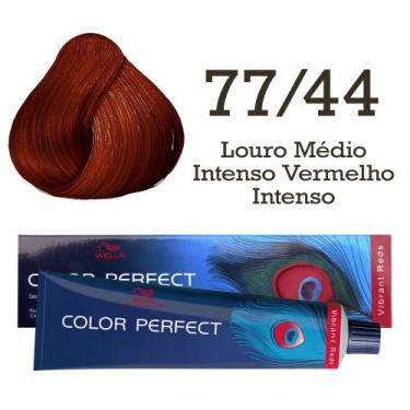 Imagem de Coloração Color Perfect 77.44 Louro Médio Intenso Vermelho Intenso  We